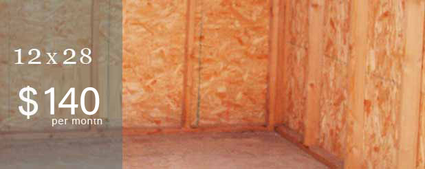 12x28 - $105 per month